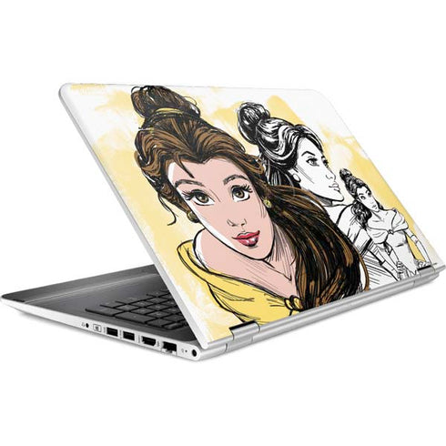 Disney Princess Belle Sketch HP Pavilion Skin